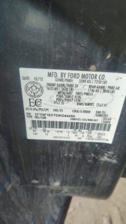 
										2013 FORD F-150 4WD PICKUP full									